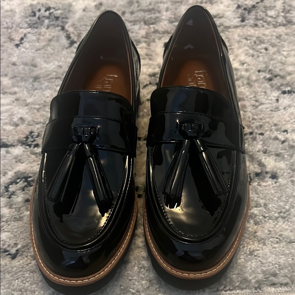 Franco Sarto Leather Loafers with Tassels- never worn!